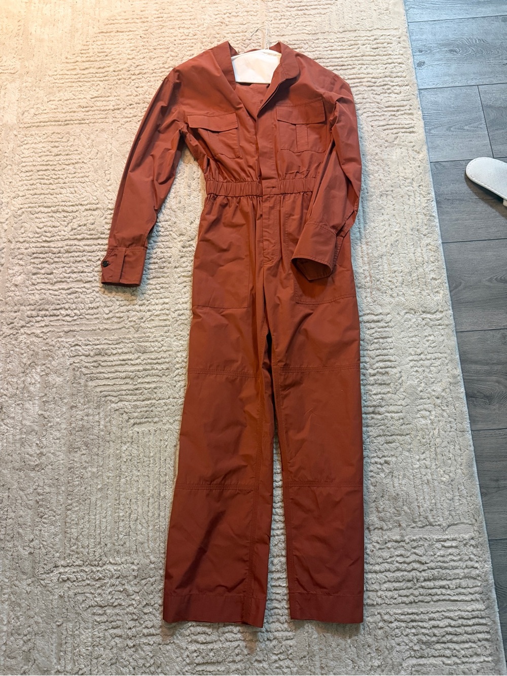 A.L.C. Burnt Orange Utility Jumpsuit